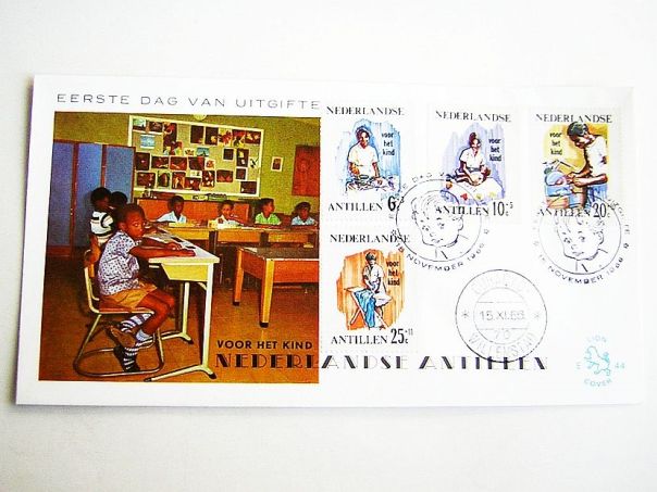 1966 Kinderzegels Ned Ant - (5646)